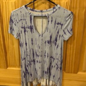 blue shirt with purple accents!! from khols:)